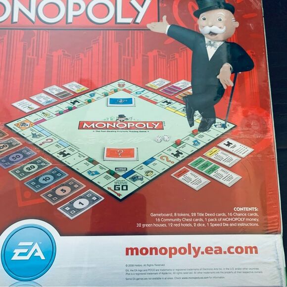 Vintage HASBRO Classic Monopoly Board Game in Original Clear Packaging - Picture 4 of 7